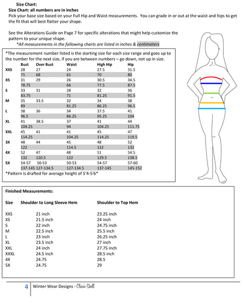 Classic Shell for Women Size XXS-5X