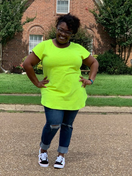 Creative Cap Sleeve Top & Tunic for Women size XXS-5X