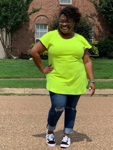 Creative Cap Sleeve Top & Tunic for Women size XXS-5X