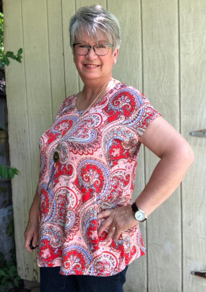 Creative Cap Sleeve Top & Tunic for Women size XXS-5X