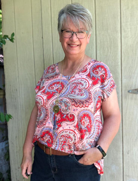 Creative Cap Sleeve Top & Tunic for Women size XXS-5X