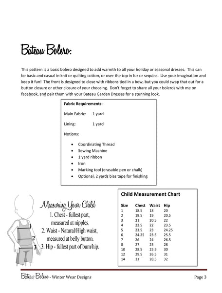 Bateau Bolero for Girls Size 1-14
