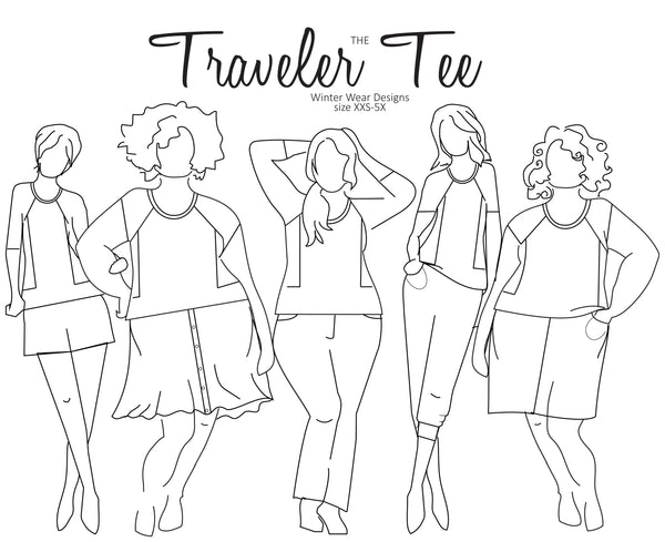 Traveler Tee For Women size xxs-5X