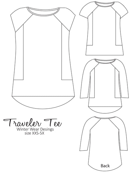 Traveler Tee For Women size xxs-5X