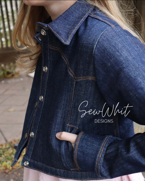 Fashionista Jean Jacket for Girls size 1-14
