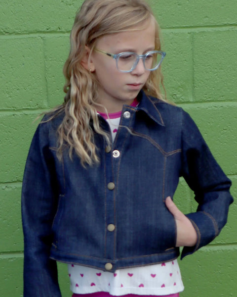 Fashionista Jean Jacket for Girls size 1-14