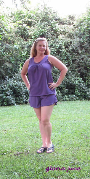 Parisian Nights PJ Top and Shorts for Women size XS-XXL