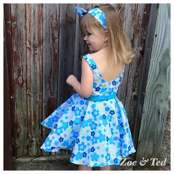 Bateau Garden Dress for Girls size 1-14