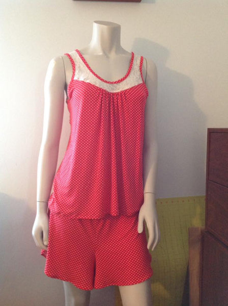 Parisian Nights PJ Top and Shorts for Women size XS-XXL