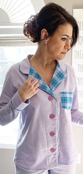 Classic Sleep Set, Woven Sleep Shirt and Pants size XXS-5X