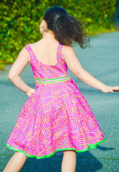 Bateau Garden Dress for Girls size 1-14
