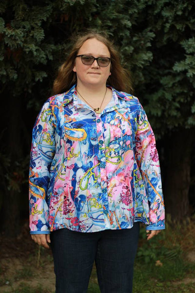 Button Up Top for Women size XXS-XXXL