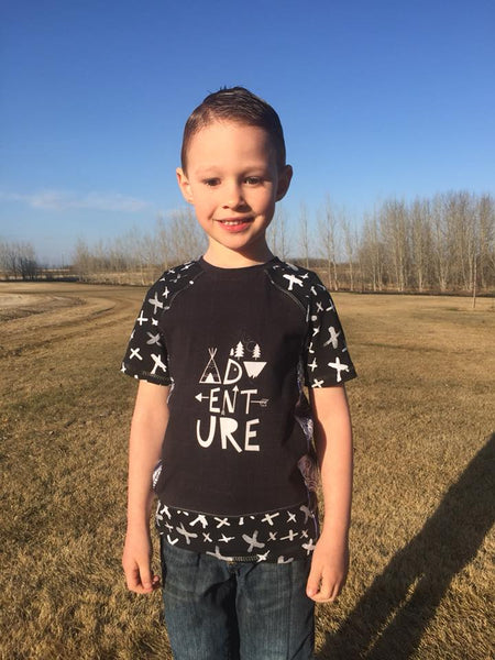 Perfect Panel Tee for Boys and Girls size 1-14