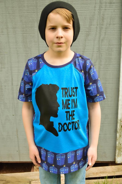 Perfect Panel Tee for Boys and Girls size 1-14
