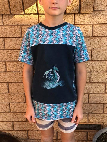 Perfect Panel Tee for Boys and Girls size 1-14