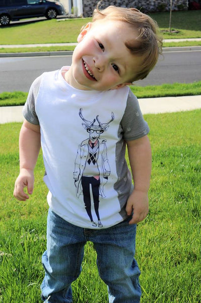 Perfect Panel Tee for Boys and Girls size 1-14