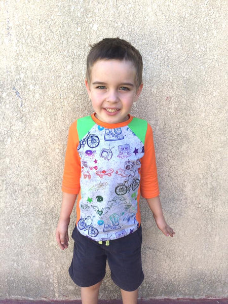 Perfect Panel Tee for Boys and Girls size 1-14