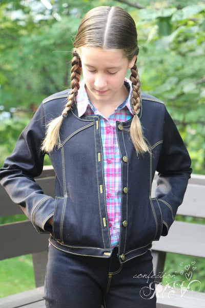 Fashionista Jean Jacket for Girls size 1-14