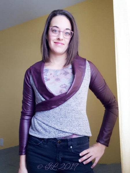 Crossroads Sweater PDF Pattern tester image