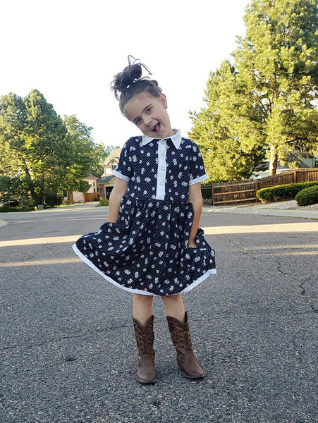Collared Shirt Dress for Kids size 9m-16