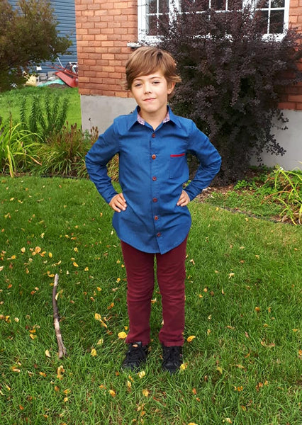 Collared Shirt Dress for Kids size 9m-16