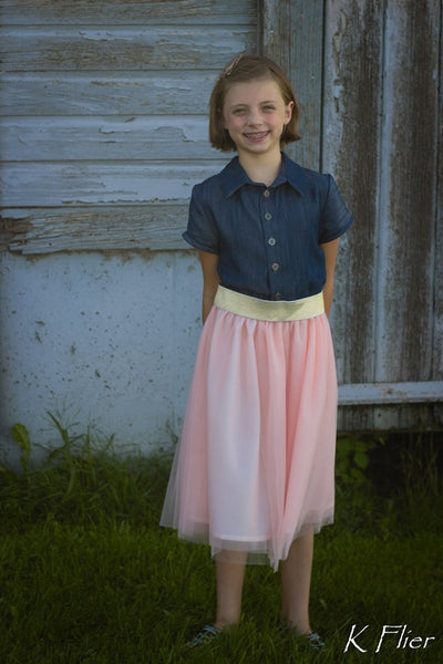Collared Shirt Dress for Kids size 9m-16