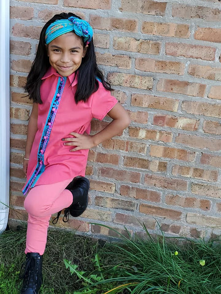 Collared Shirt Dress for Kids size 9m-16