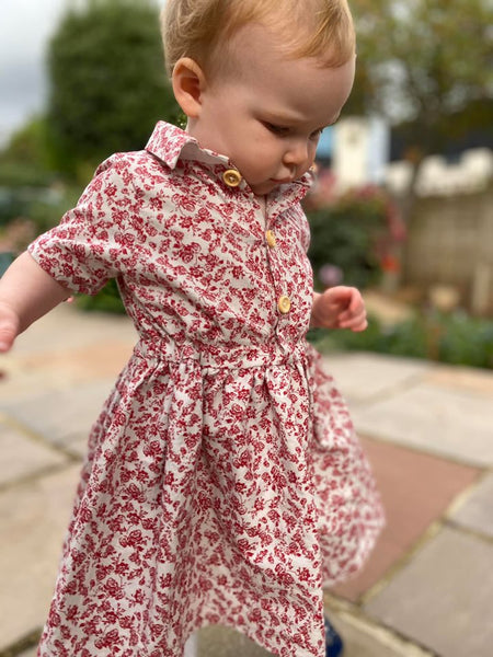 Collared Shirt Dress for Kids size 9m-16