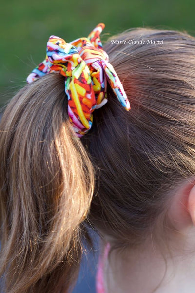 All Tied Up Scrunchie: Free Pattern with Code