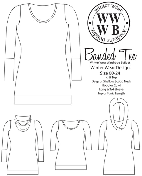 Banded Tee for Women size 00-24