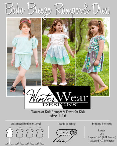 Boho Breeze Romper and Dress for Girls 9m-16