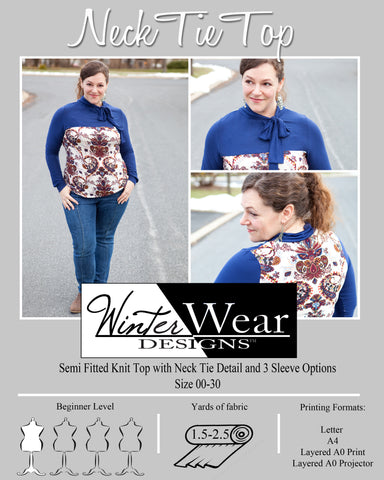 Neck Tie Top Size 00-30