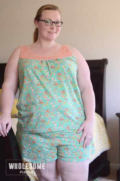 Parisian Nights PJ Top and Shorts for Women size XS-XXL
