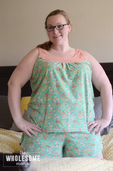 Parisian Nights PJ Top and Shorts for Women size XS-XXL