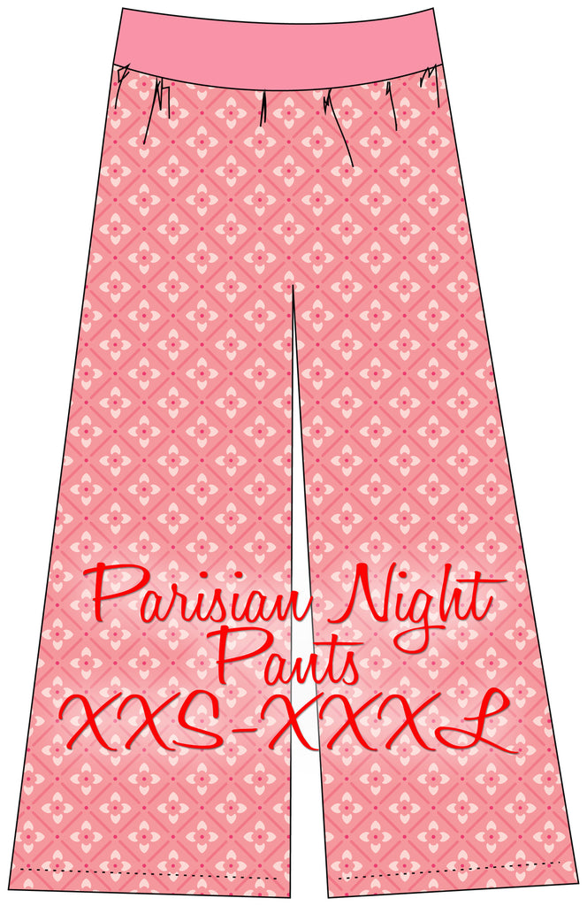 KLL Seamless Pattern Cute Ballerina Pajamas Pants For Women
