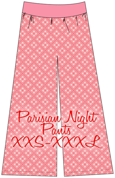 Parisian Nights PJ PANTS for Women size XXS-XXXL
