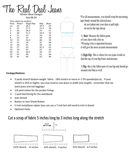 The Real Deal Jeans for Women size 00-24