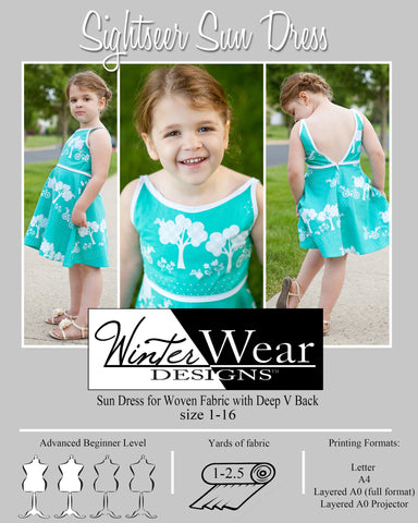 Sightseer Sun Dress for Girls size 1-16