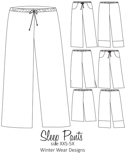 Classic Sleep Set, Woven Sleep Shirt and Pants size XXS-5X