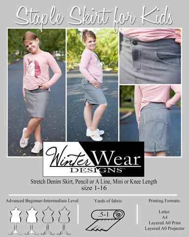 Staple Skirt for Kids size 1-16