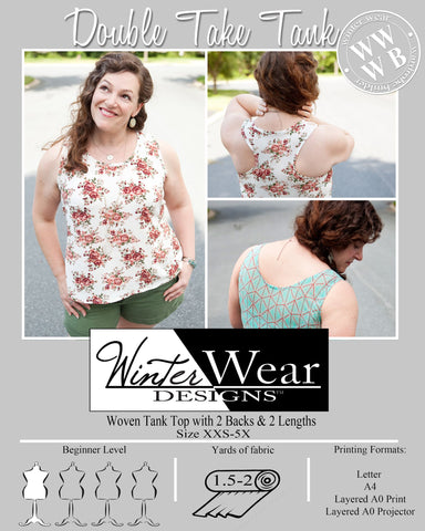 Double Take Tank for Women Size XXS-5X