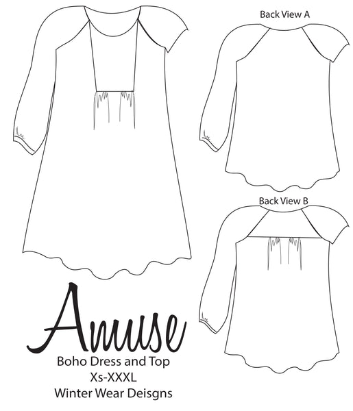 Amuse Boho Top and Dress for Women size XS-XXXL
