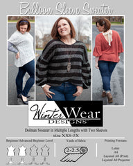 Balloon Sleeved Sweater Size XXS-5X