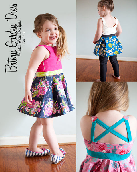 Bateau Garden Dress for Girls size 1-14