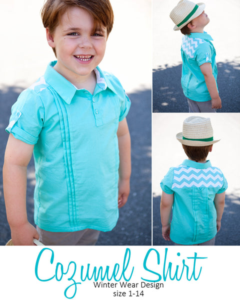 Cozumel Shirt for Boys size 1-14