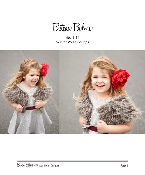 Bateau Bolero for Girls Size 1-14