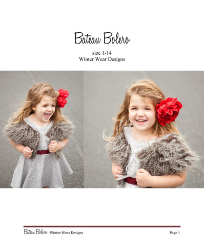 Bateau Bolero for Girls Size 1-14