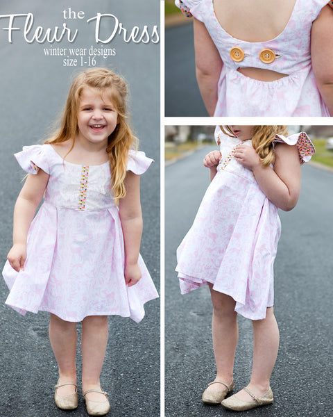 Fleur Dress and Tunic for Girls Size 1-16