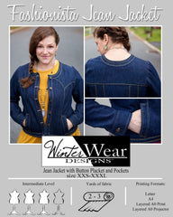 Fashionista Jean Jacket for Women Size XXS-XXXL