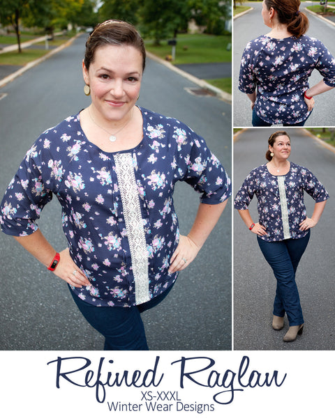 Refined Raglan for Women size XS-XXXL